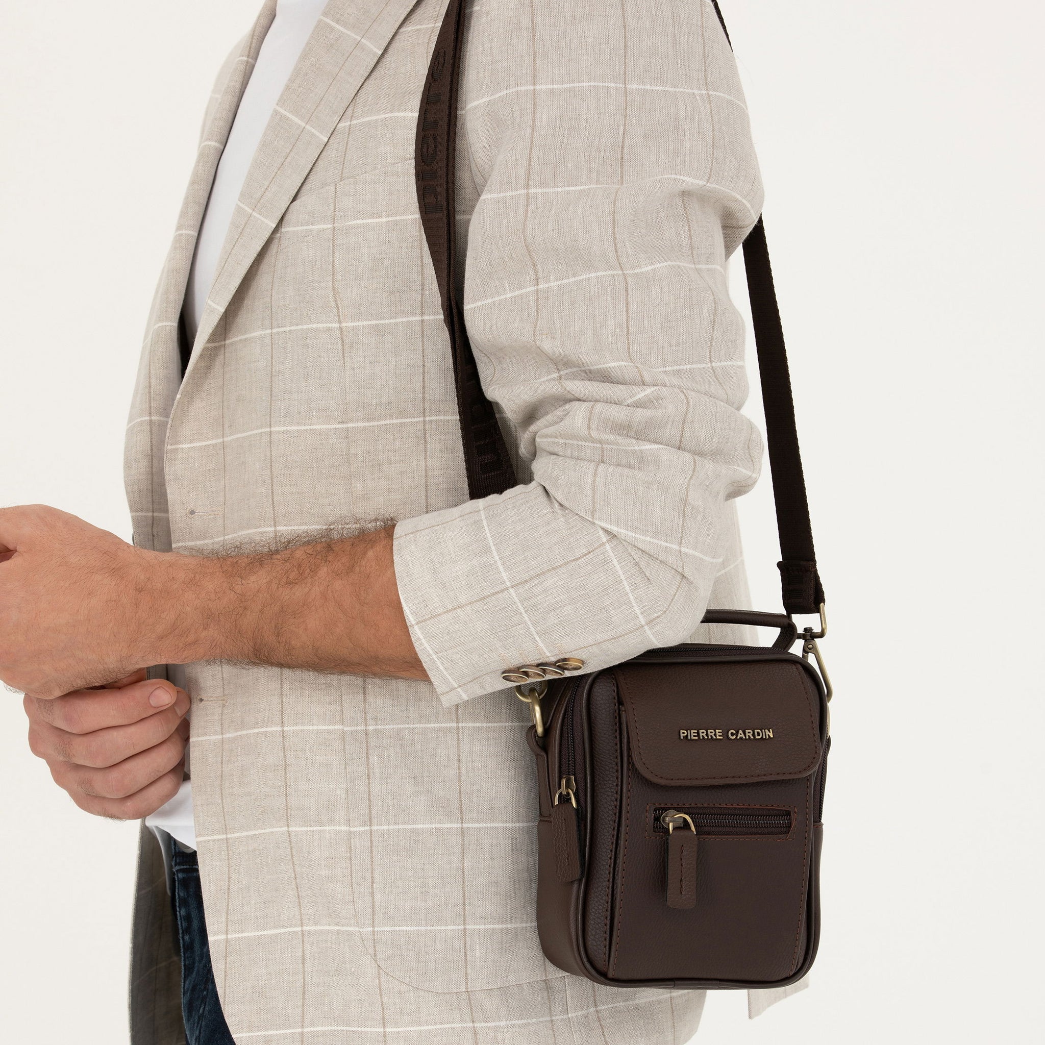 Men's Brown Hanger Handbag