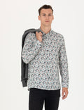 Mint Slim Fit Long Sleeve Shirt
