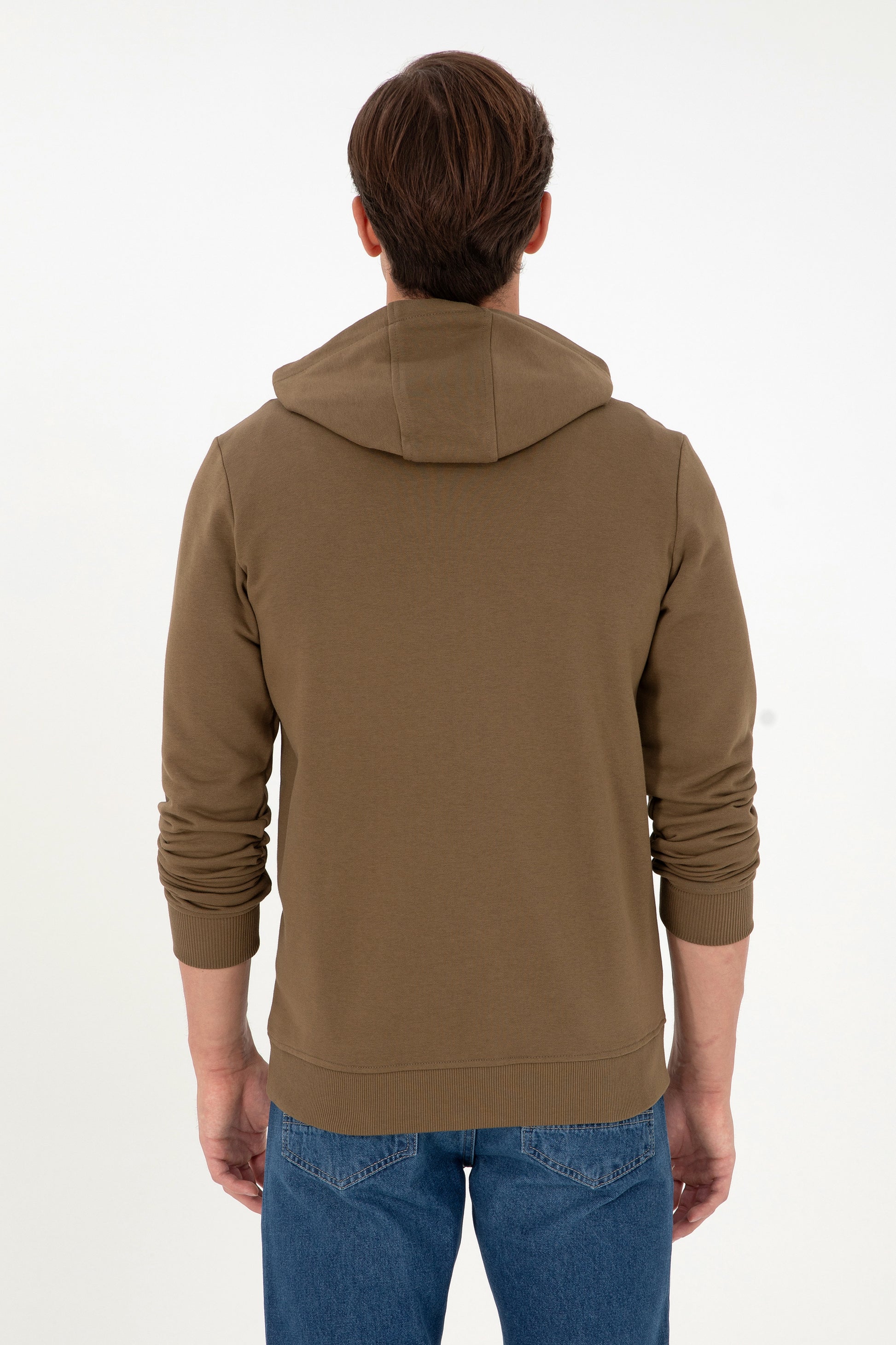 Men's Khaki Knitted Cardigan