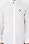 Men's White Long Sleeve Shirt