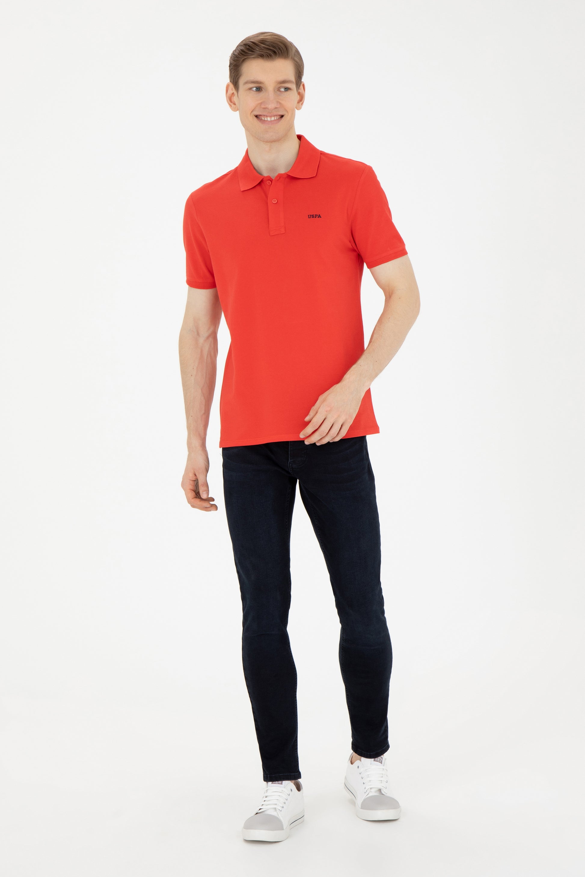 Men's Red Basic T-Shirt