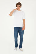 Men's Oversize Fit Crew Neck White T-Shirt