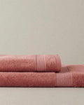 Deluxe Low Twist Cotton Face Towel 50x90 cm Dried Rose