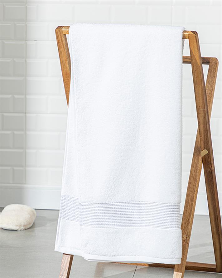 Deluxe Cotton Low Twist Bath Towel White