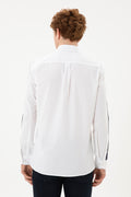 Men's White Long Sleeve Shirt
