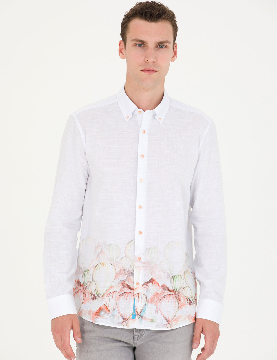 Light Green Regular Fit Long Sleeve Shirt