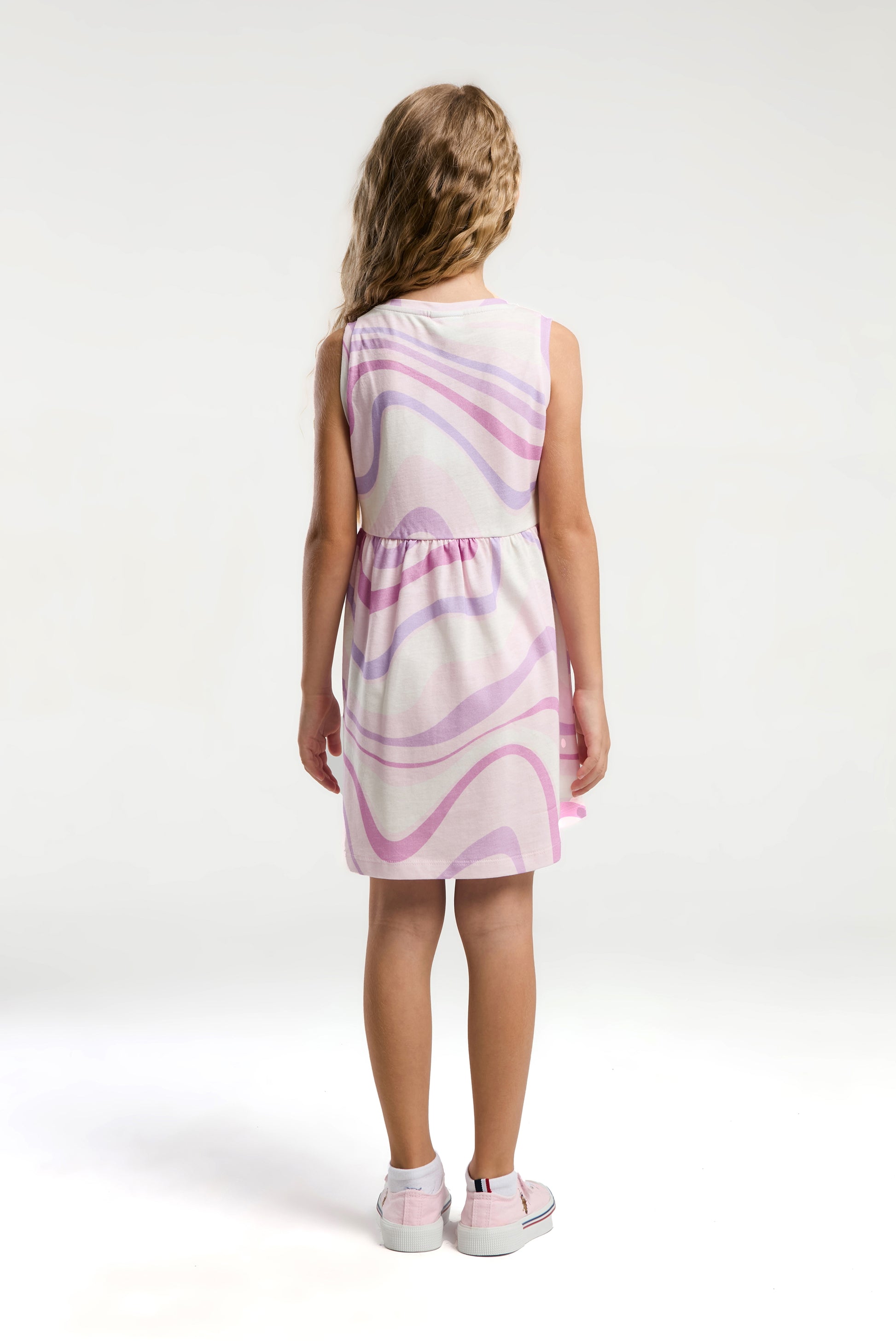 Girl's Powder Pink Knitted Dress