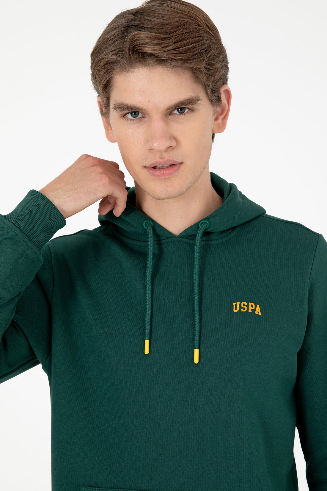 Men's Dark Green Basic Sweatshirt