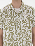 Khaki Comfort Fit Short Sleeve Shirt