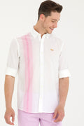 Men's White Long Sleeve Shirt