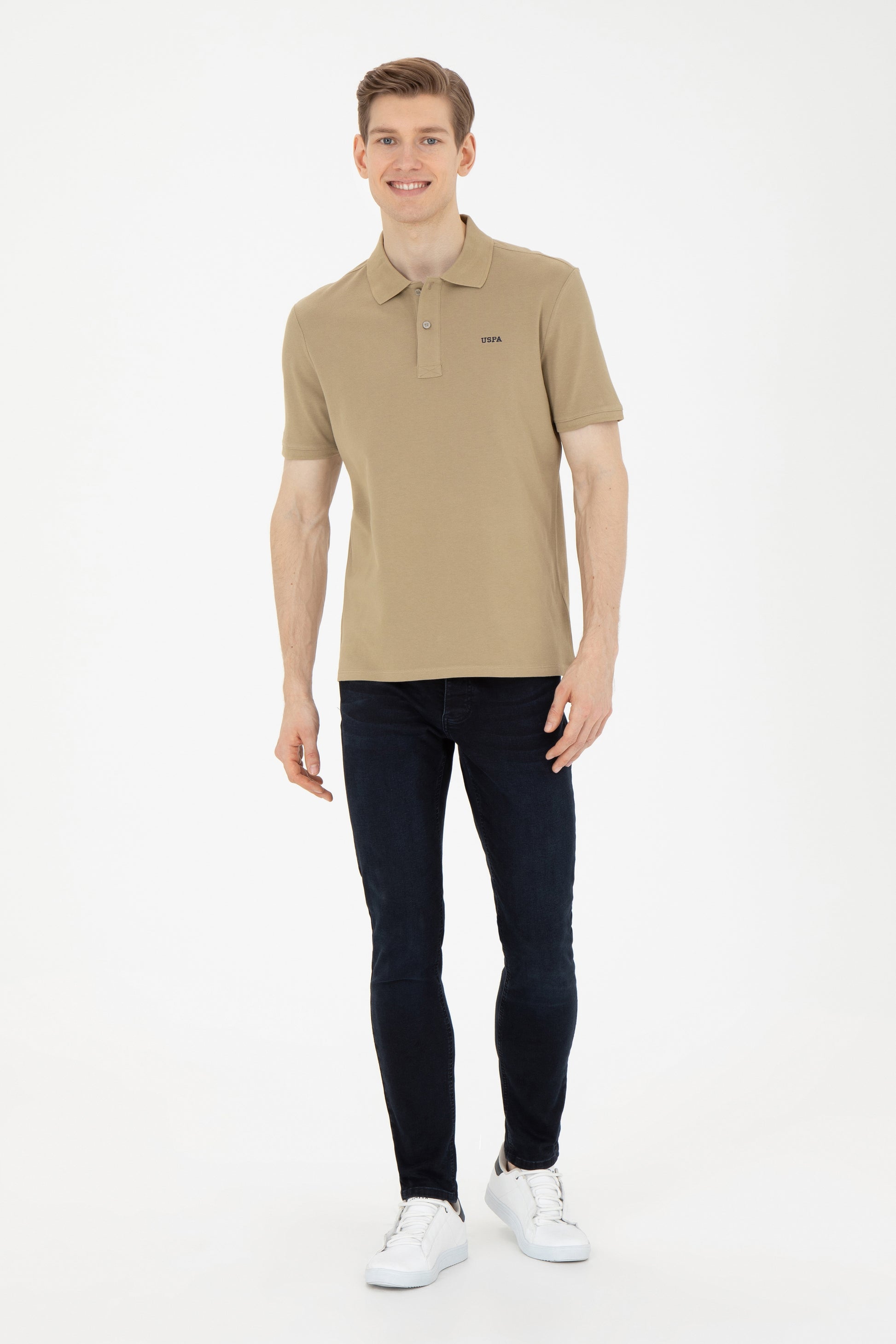 Men's Khaki Basic T-Shirt