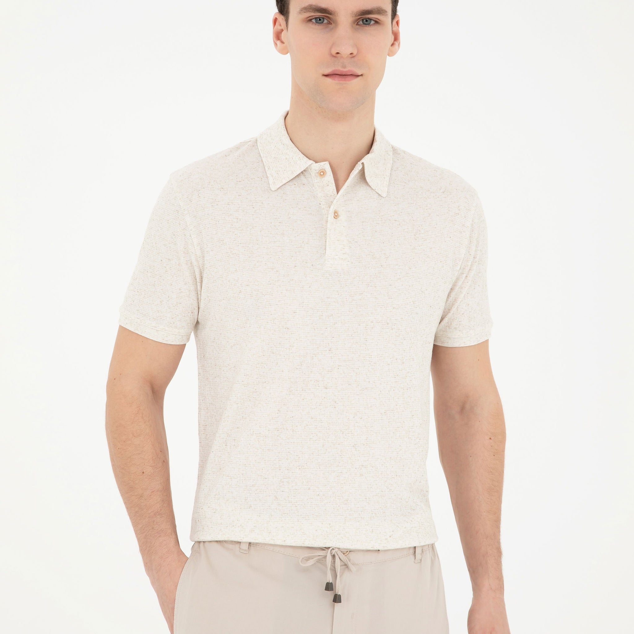 Beige Slim Fit T-Shirt