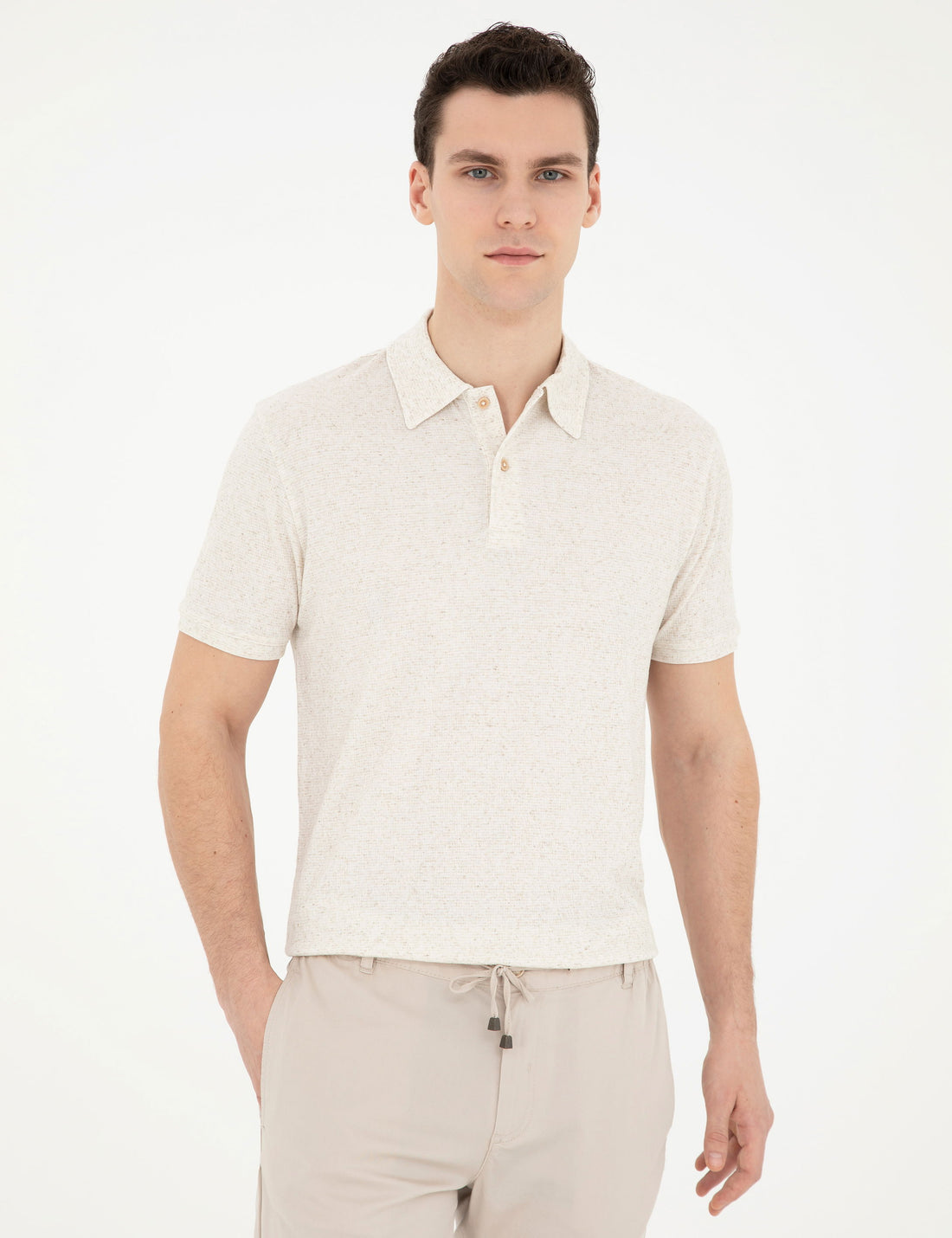 Beige Slim Fit T-Shirt