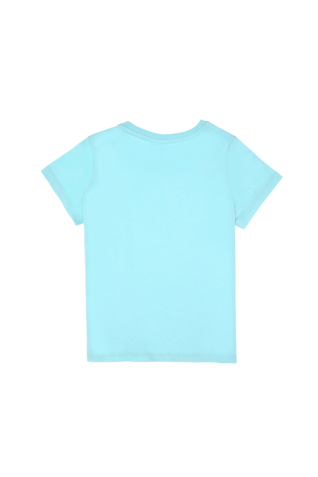 Boy's Aqua Basic Crew Neck T-Shirt