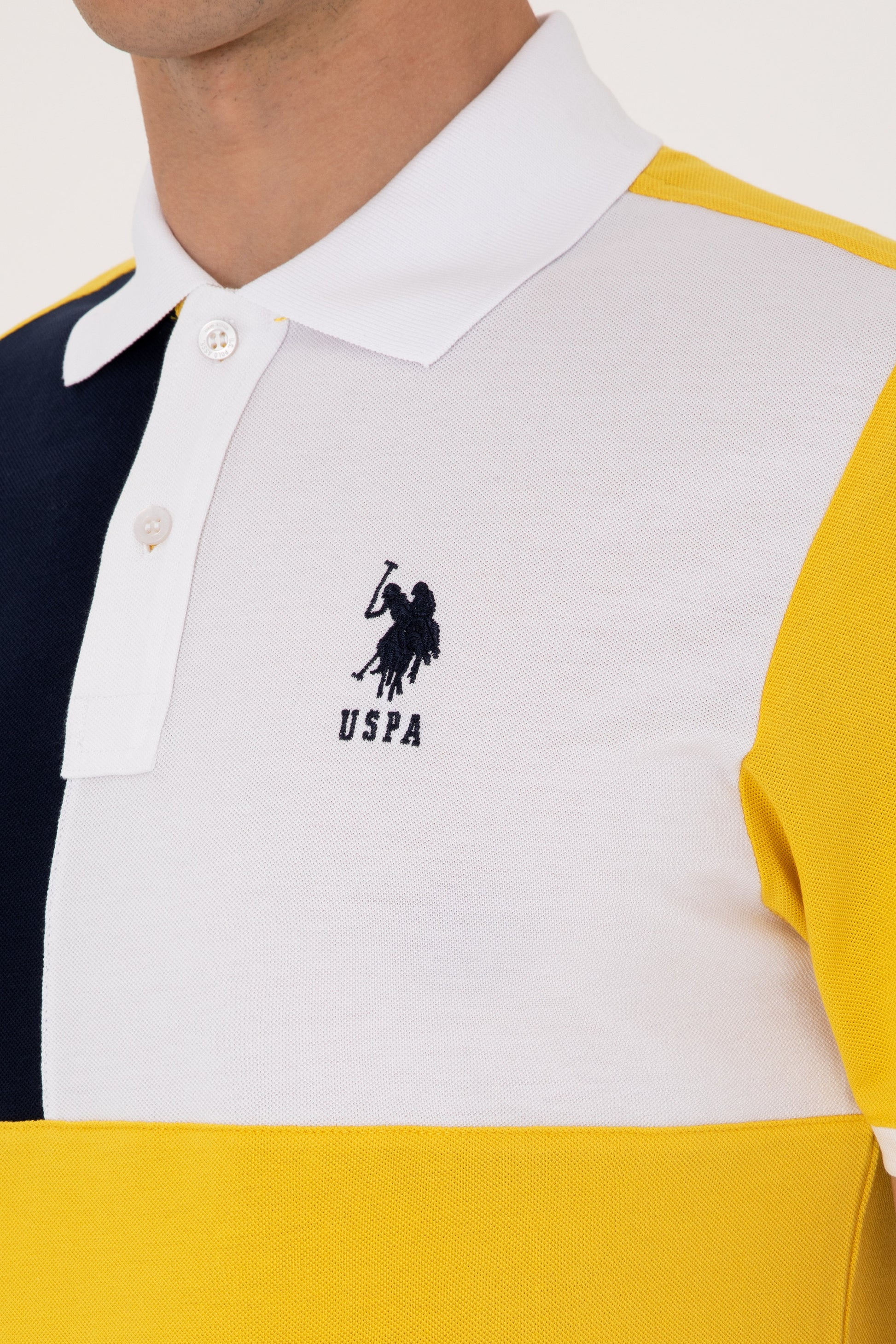 Men's Regular Fit Polo Neck Dark Yellow T-Shirt