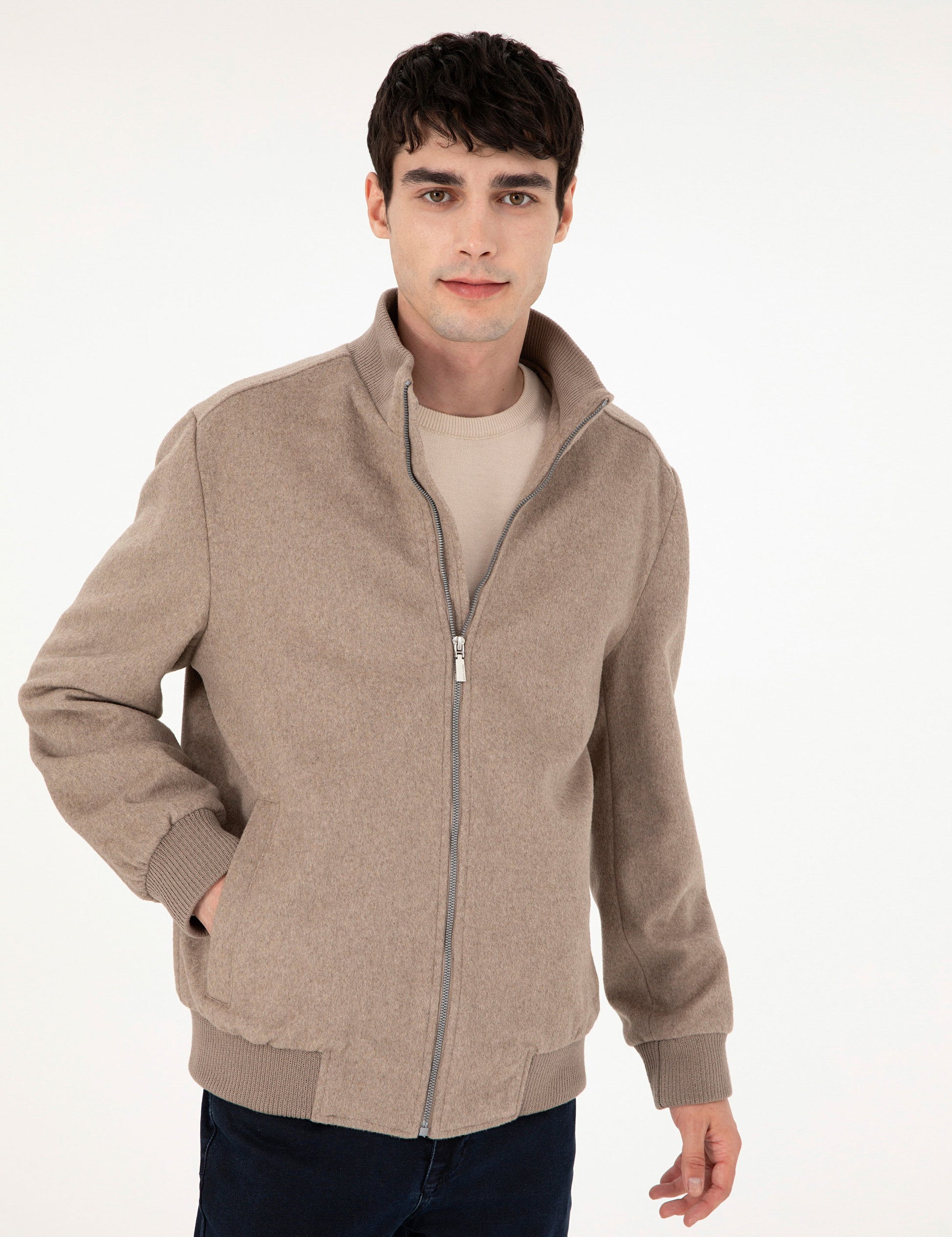 Beige Cashmere Coat