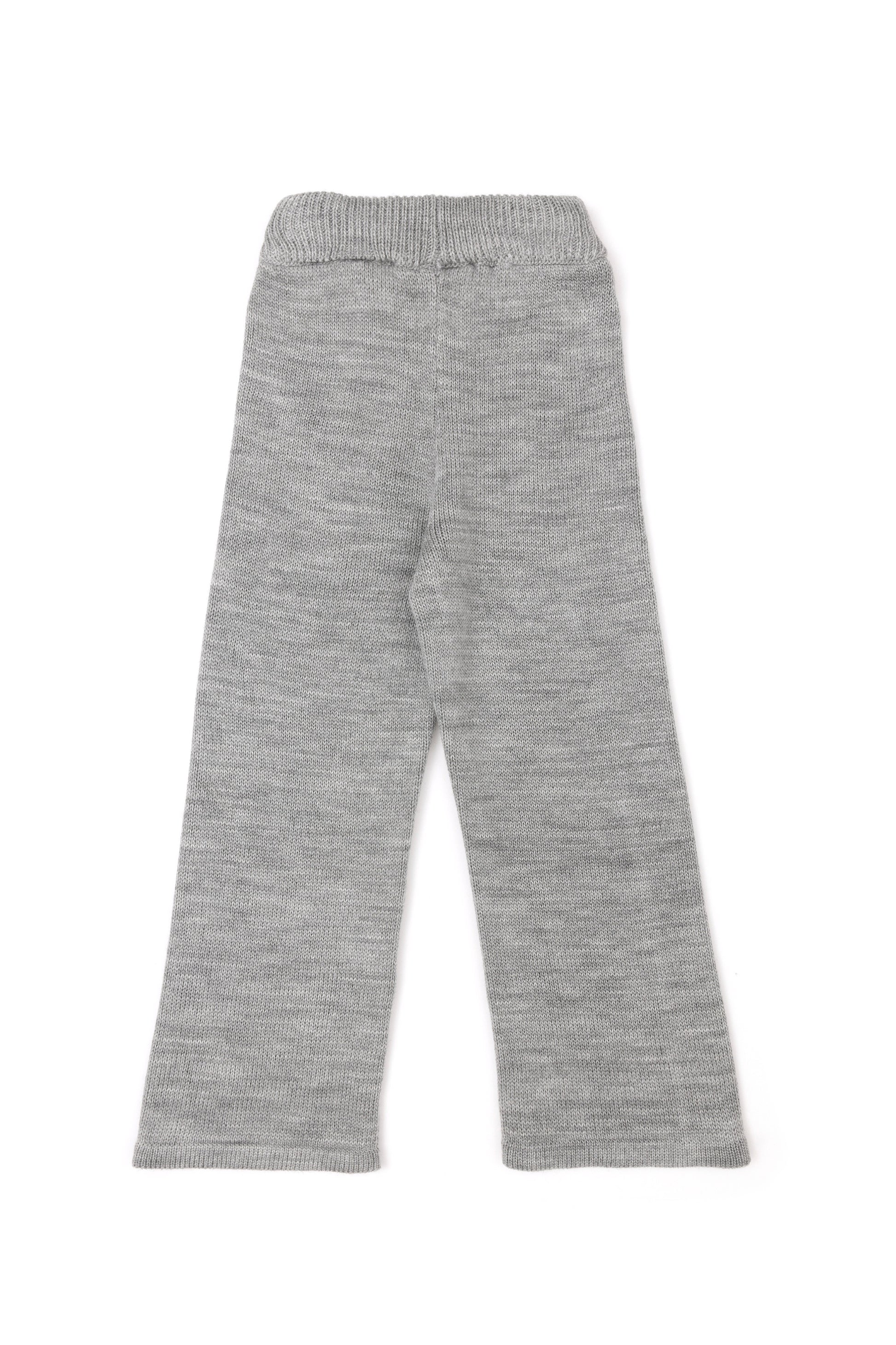 Girls' Grey Melange Sweater Pants