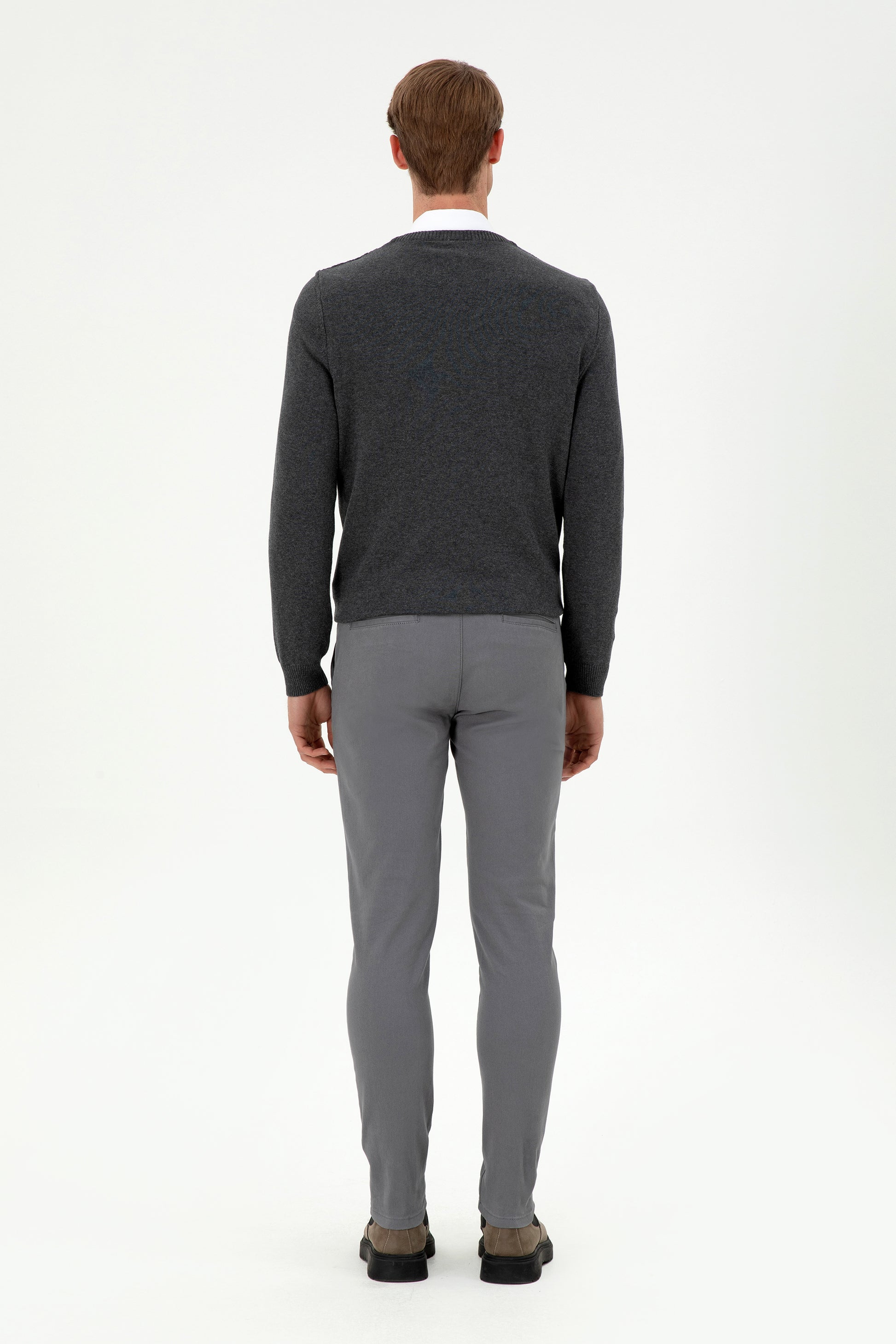 Men's Grey Canvas Pants