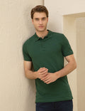 Dark Green Slim Fit Basic T-Shirt