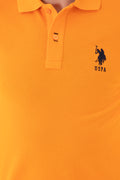 Men's Orange Basic T-Shirt