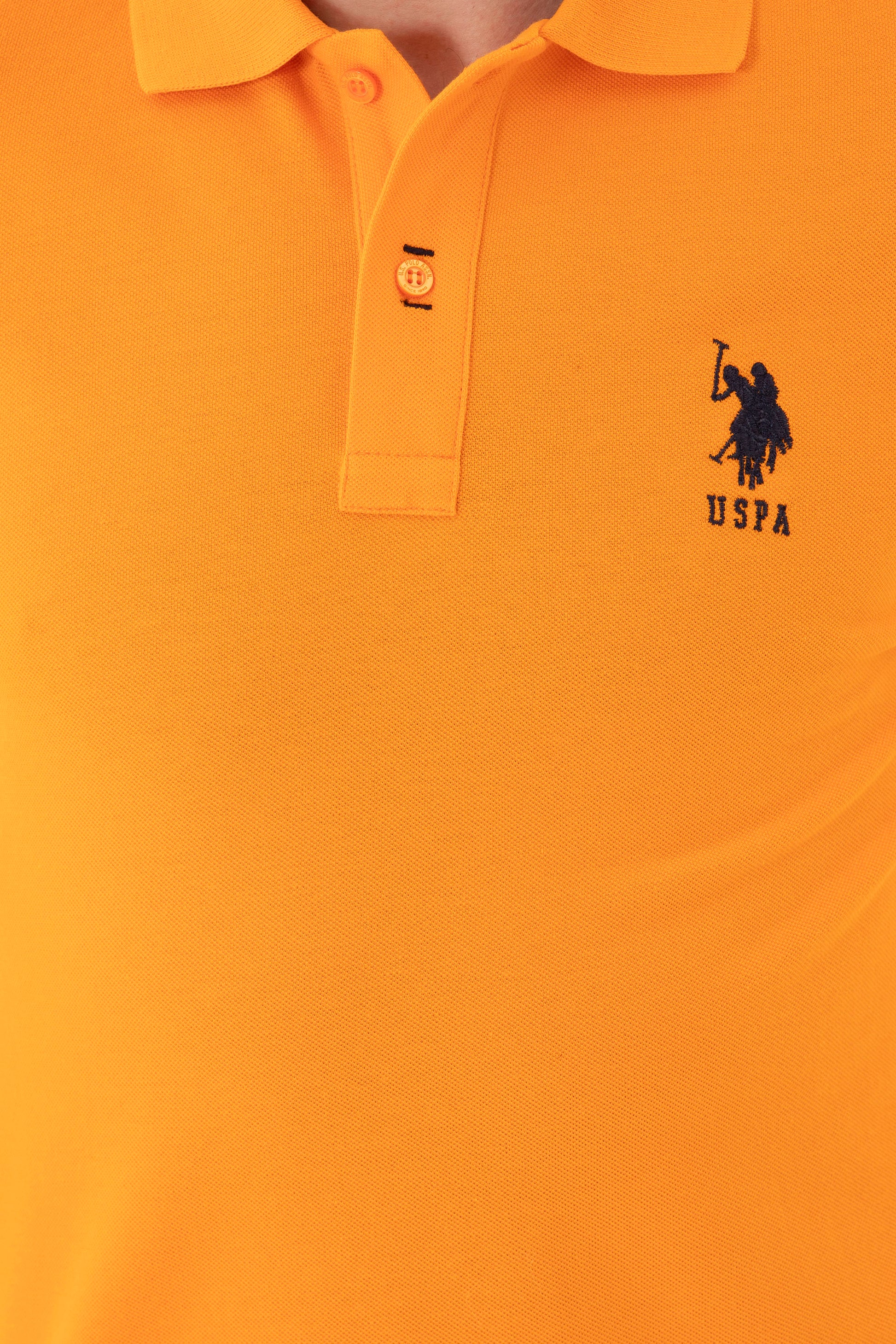 Men's Orange Basic T-Shirt