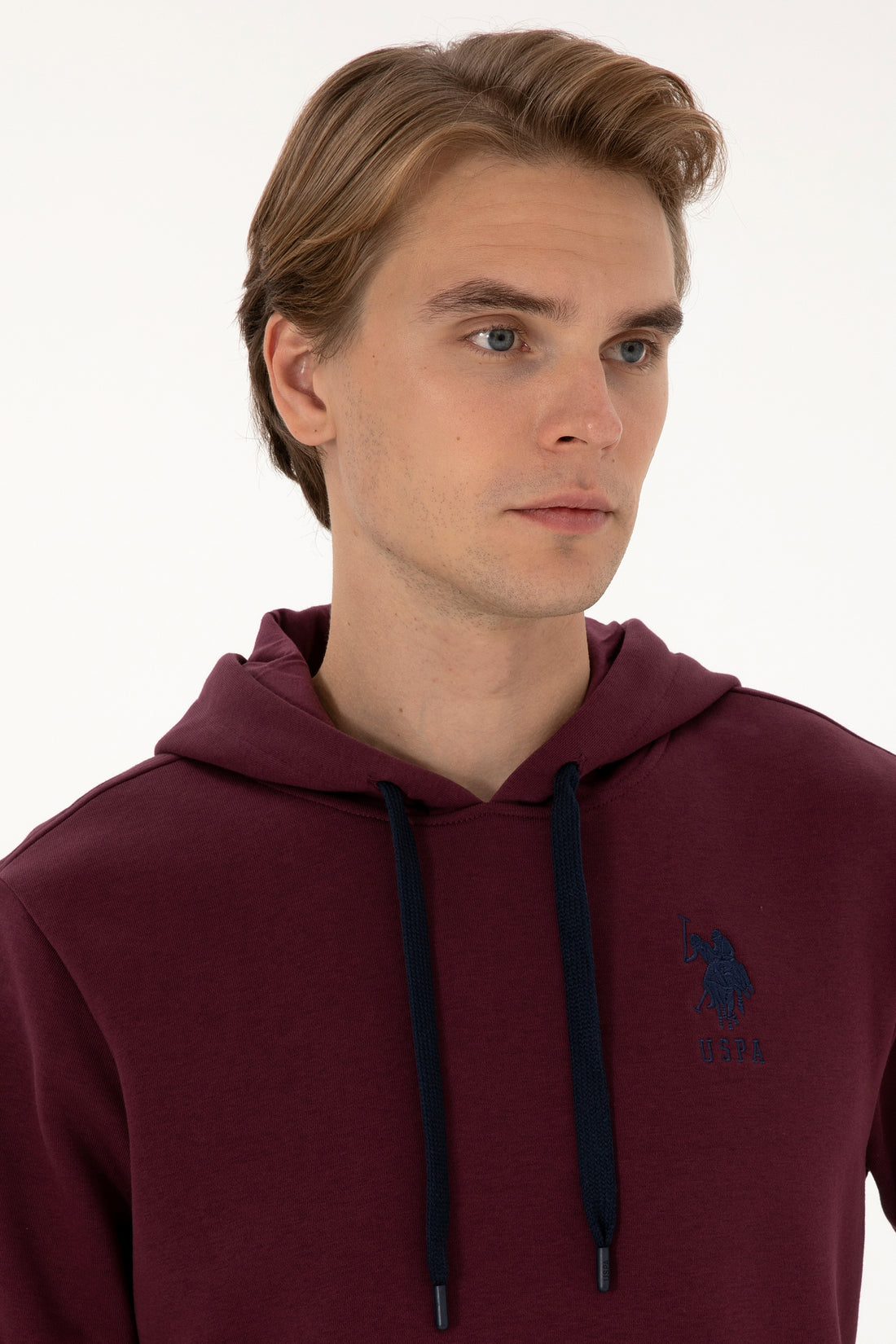 Men's Burgundy Basic Sweatshirt