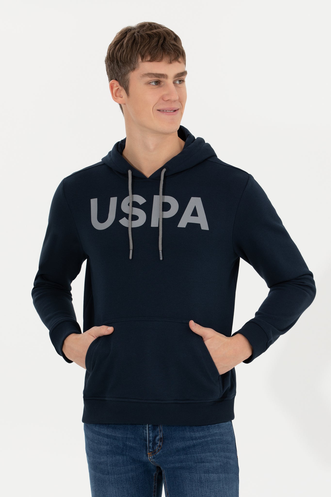 Men's Navy Blue Basic Sweatshirt