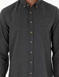 Anthracite Slim Fit Long Sleeve Shirt