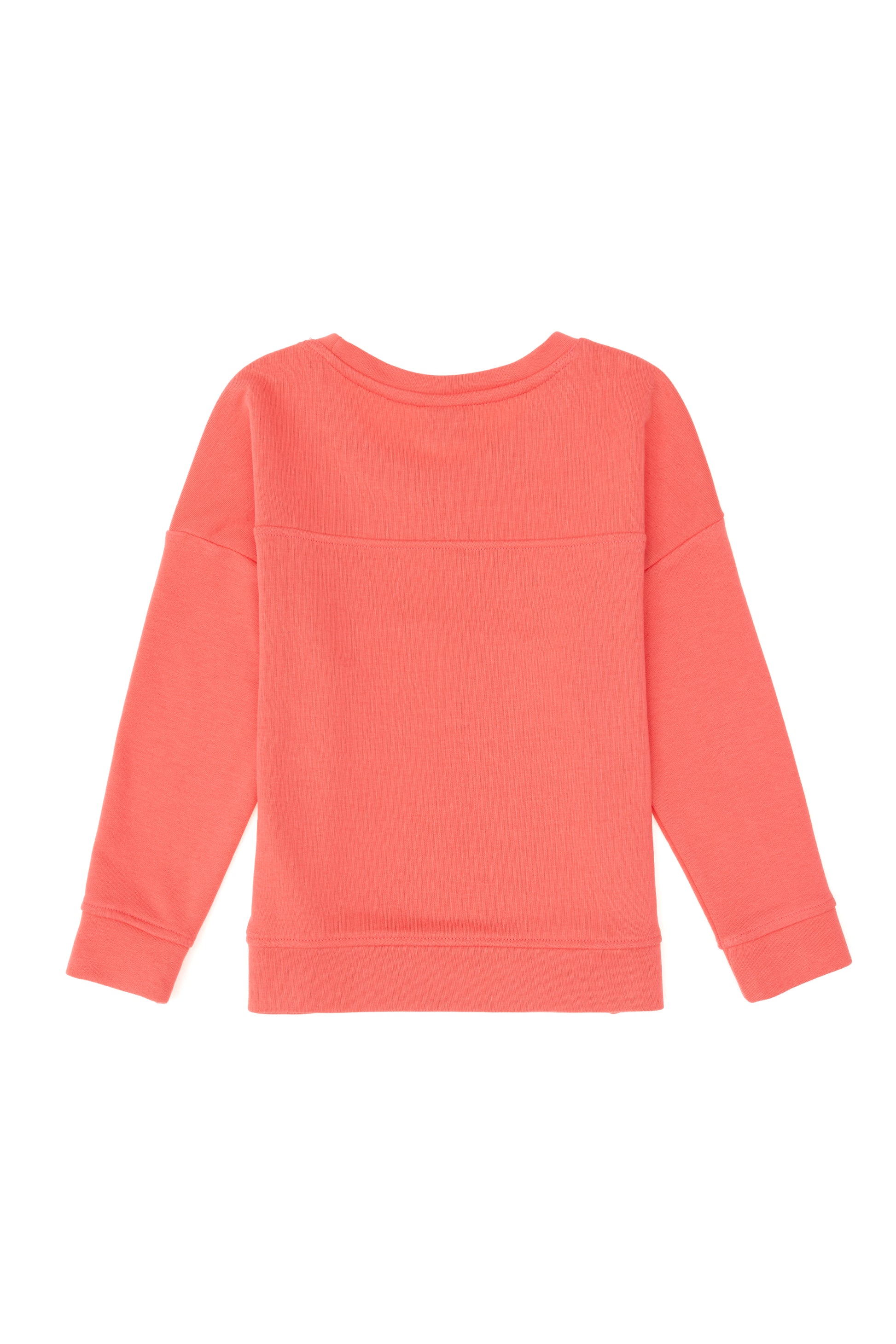 Girls' Pomegranate Flower Crew Neck Basic Sweatshirt