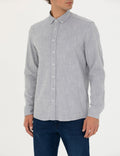 Blue Regular Fit Long Sleeve Shirt