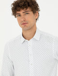 Oil Slim Fit Long Sleeve Shirt