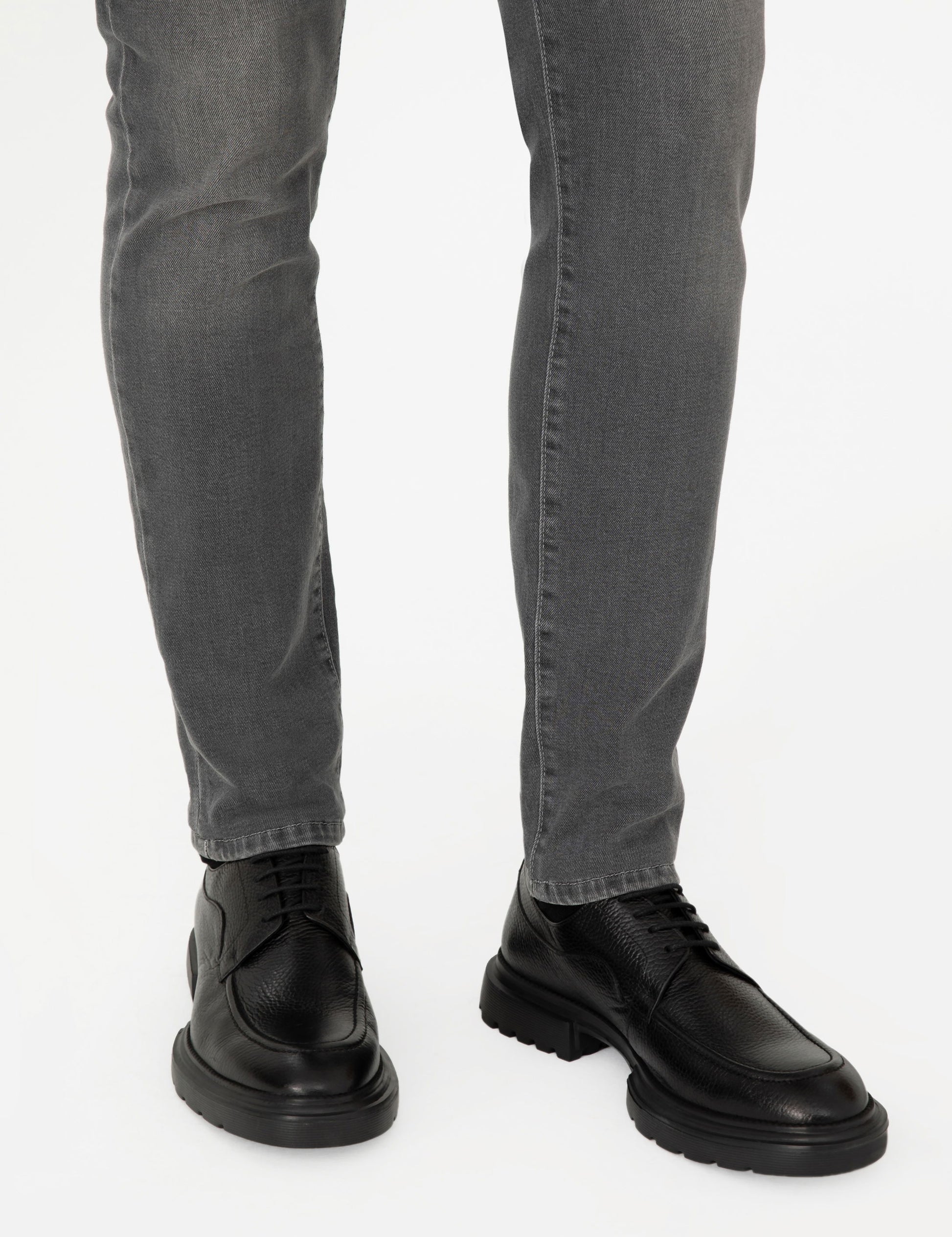 Black 100% Leather Casual Shoes