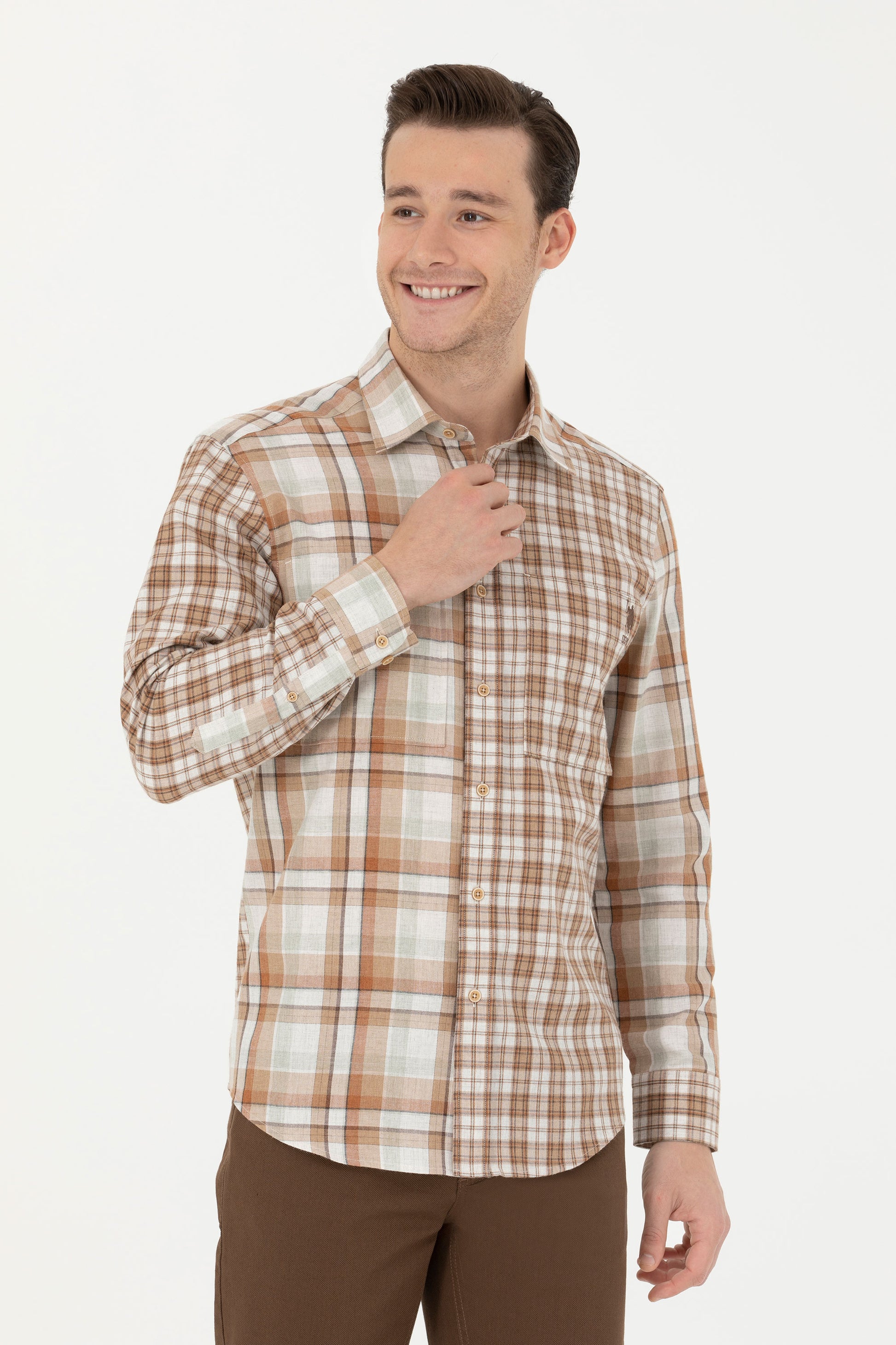Men's Sand Long Sleeve Shirt