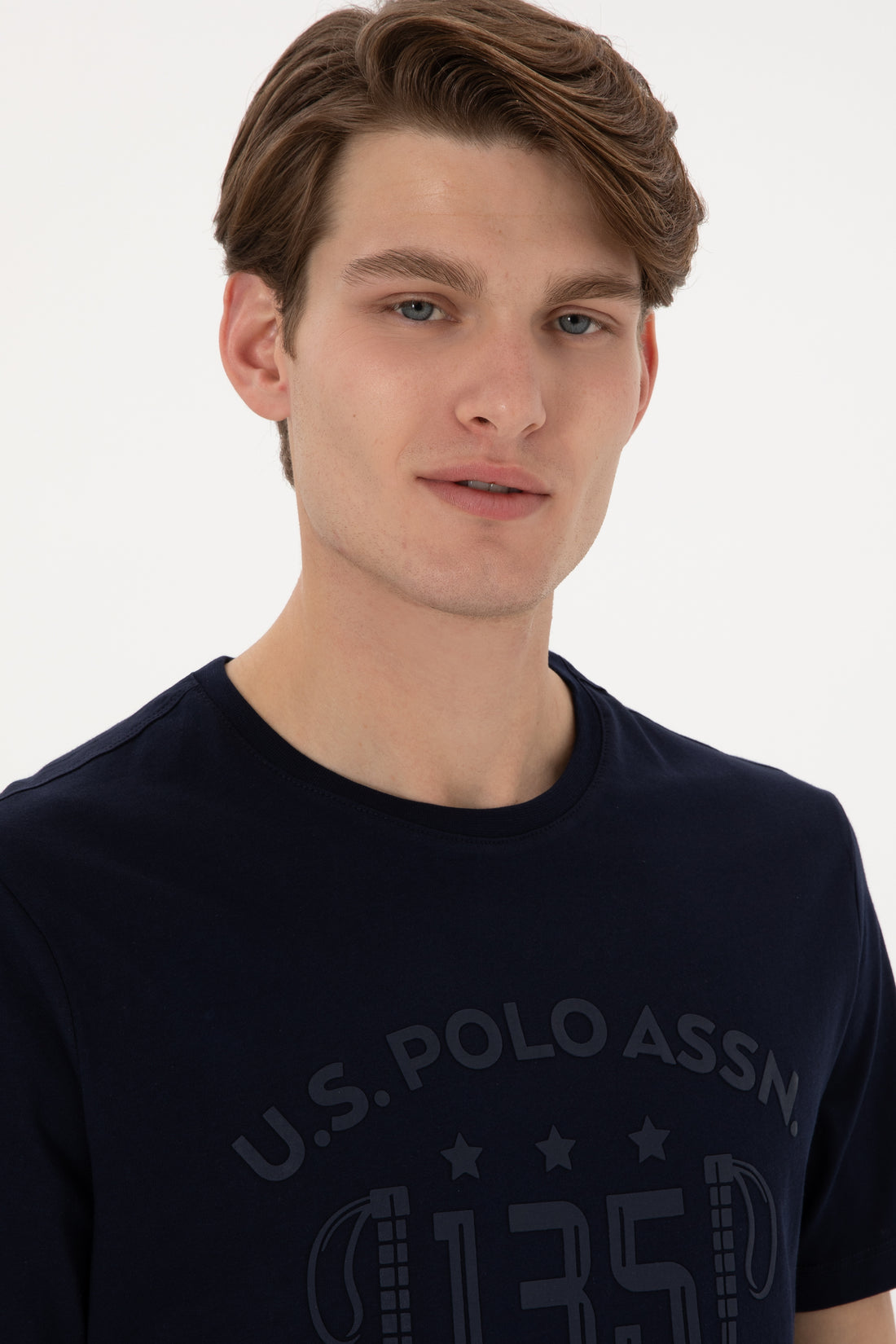 Men's Regular Fit Crew Neck Navy T-Shirt