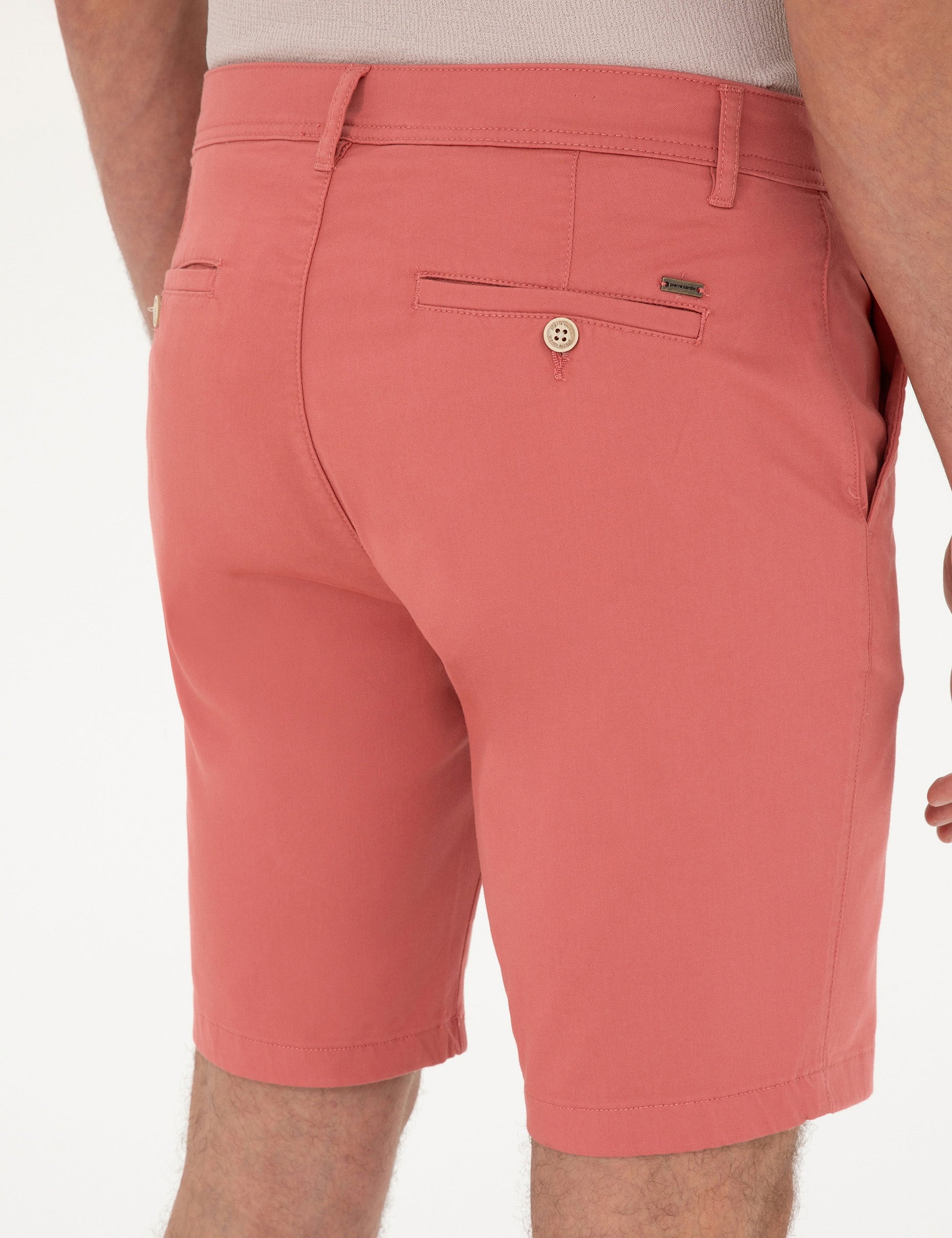 Pink Slim Fit Woven Shorts