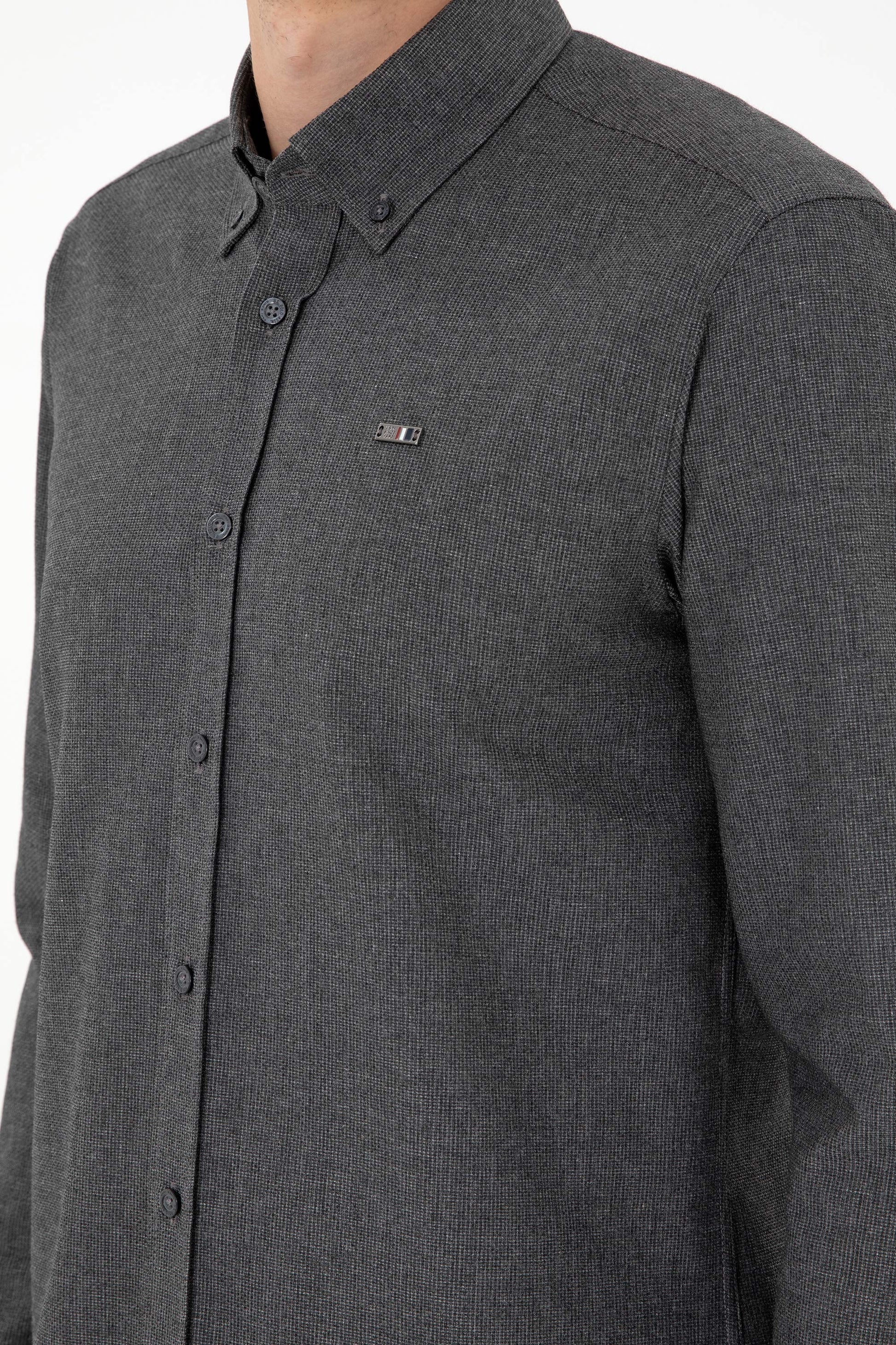 Men's Anthracite Long Sleeve Shirt