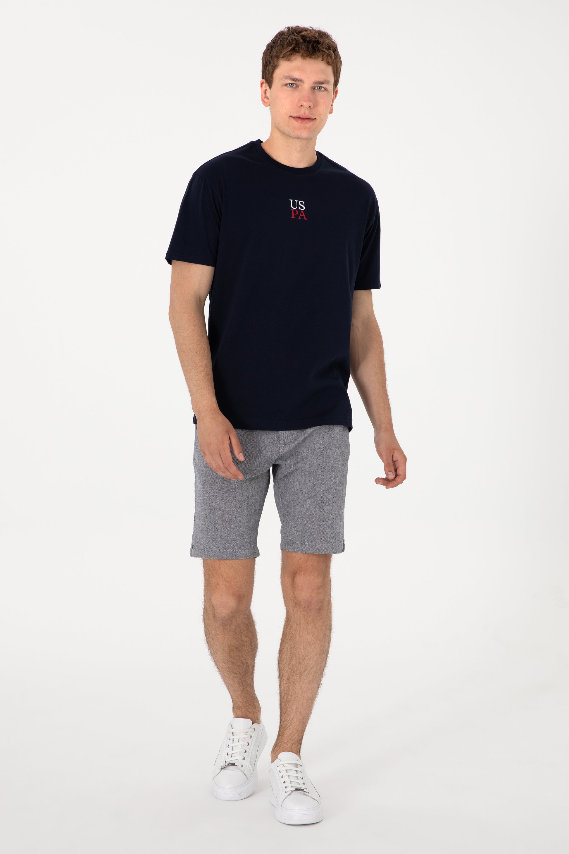 Men's Comfort Fit Crew Neck Navy T-Shirt