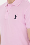 Men's Pink Basic T-Shirt