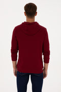 Men's Burgundy Basic Sweatshirt