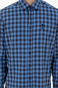 Men's Indigo Long Sleeve Shirt