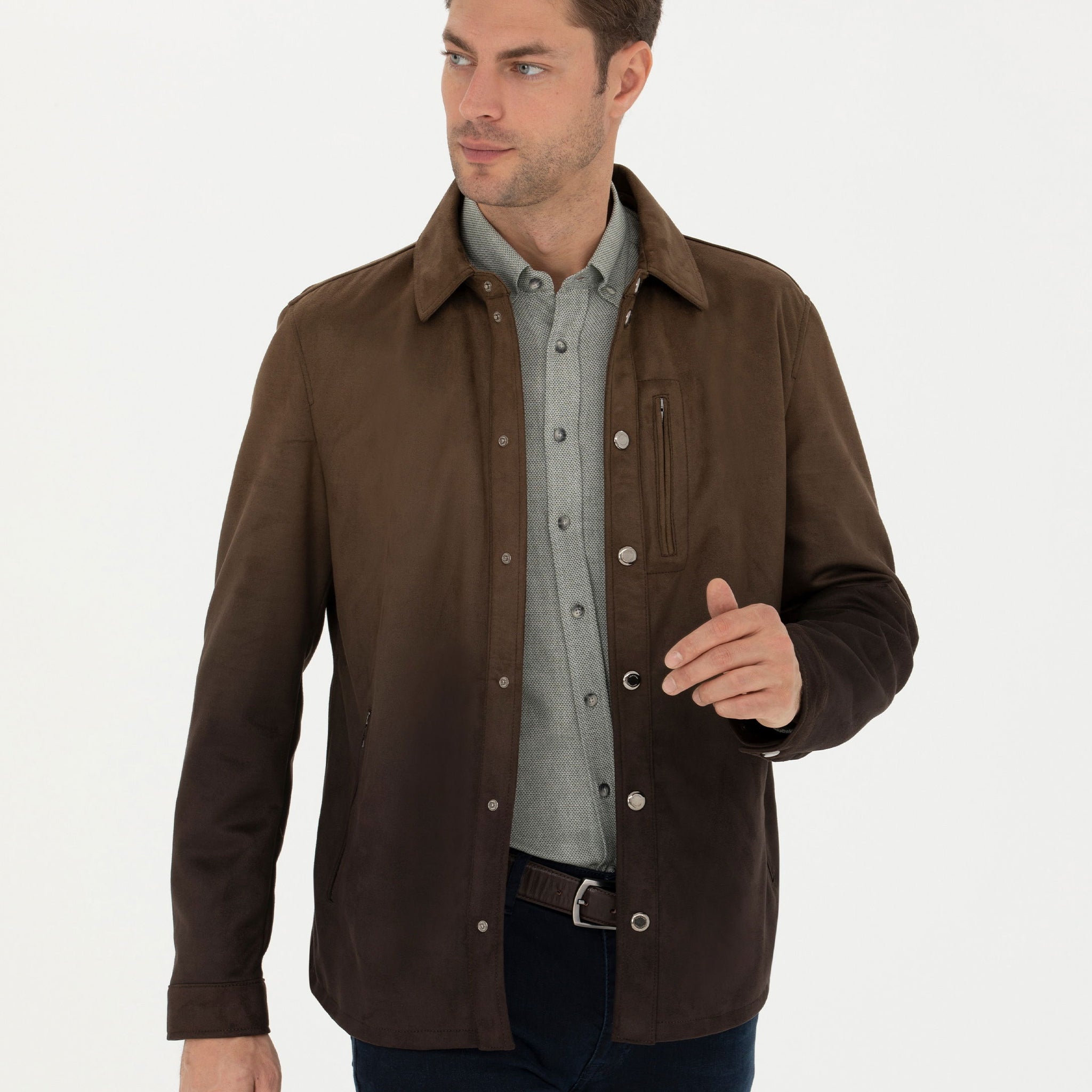 Khaki Leather Jacket