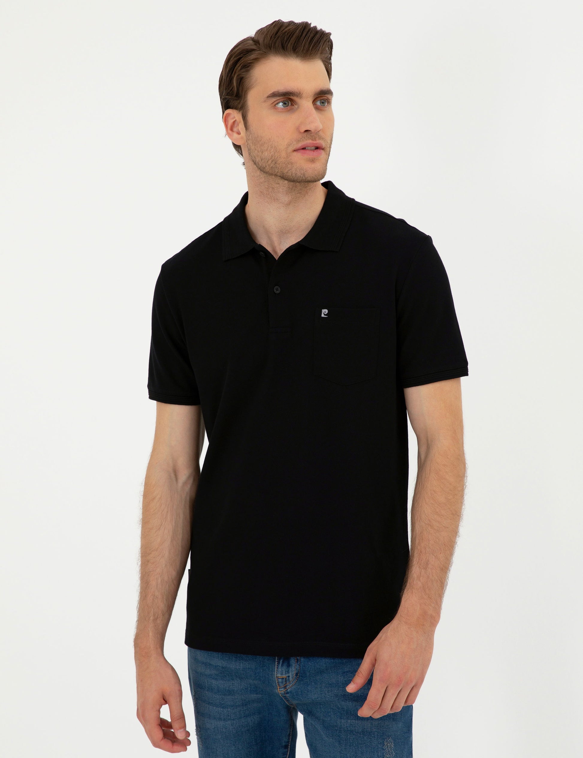 Black Regular Fit Basic T-Shirt