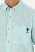 Men's Mint Long Sleeve Shirt