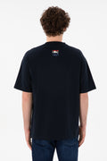 Men's Comfort Fit Crew Neck Navy T-Shirt