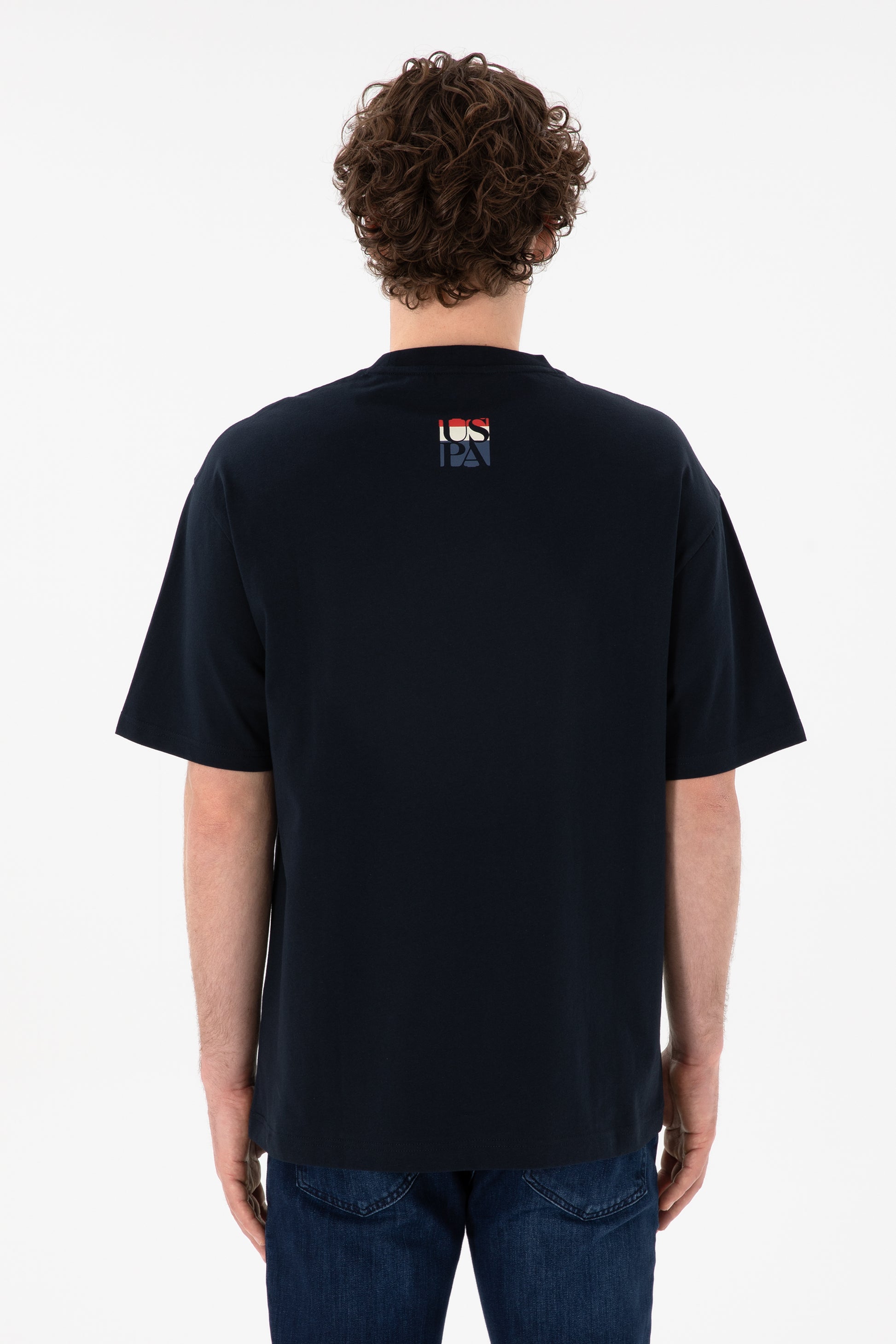 Men's Comfort Fit Crew Neck Navy T-Shirt