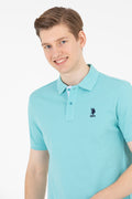 Men's Mint Basic Polo Neck T-Shirt