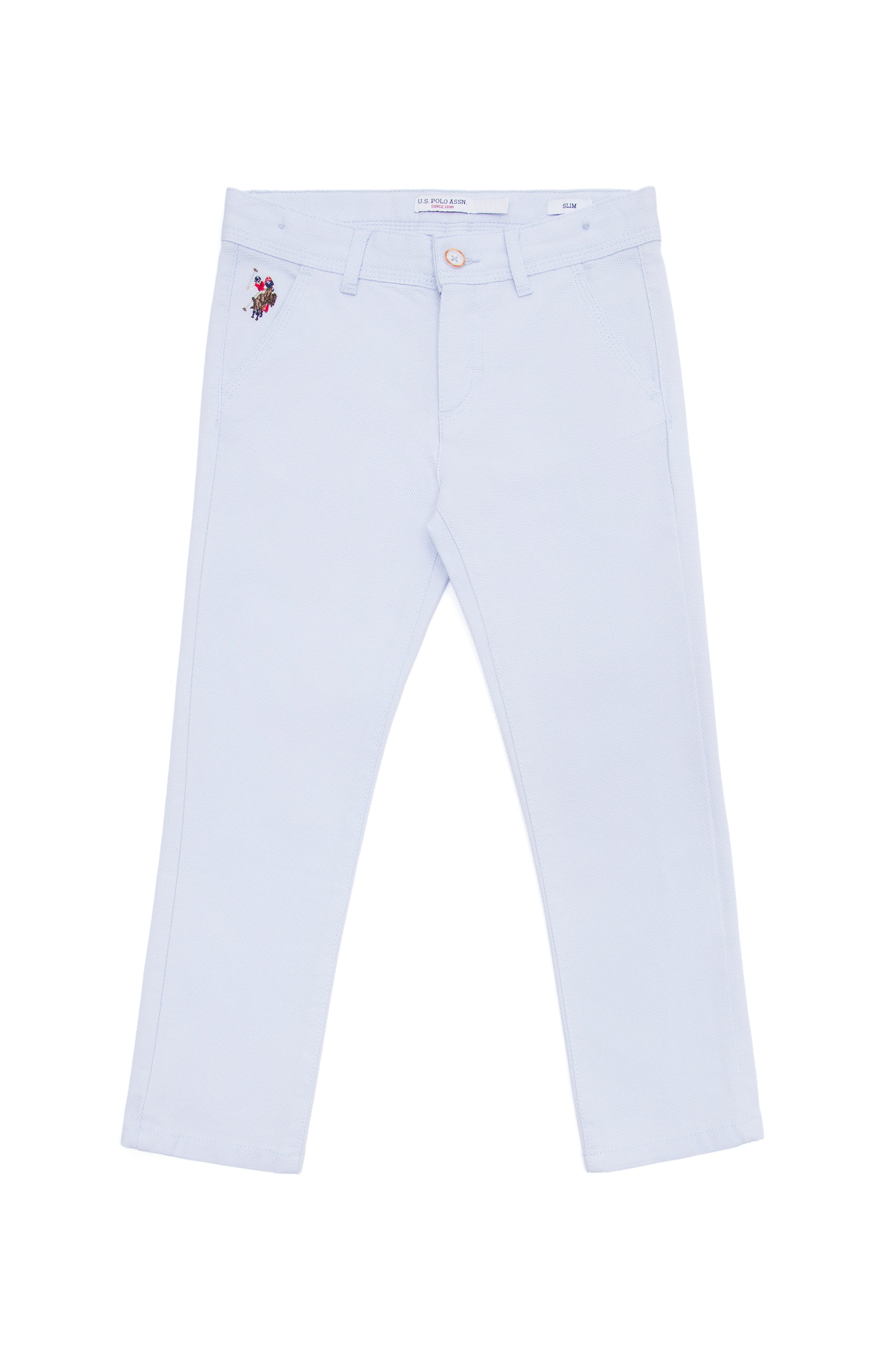 Boy's Light Blue Canvas Pants