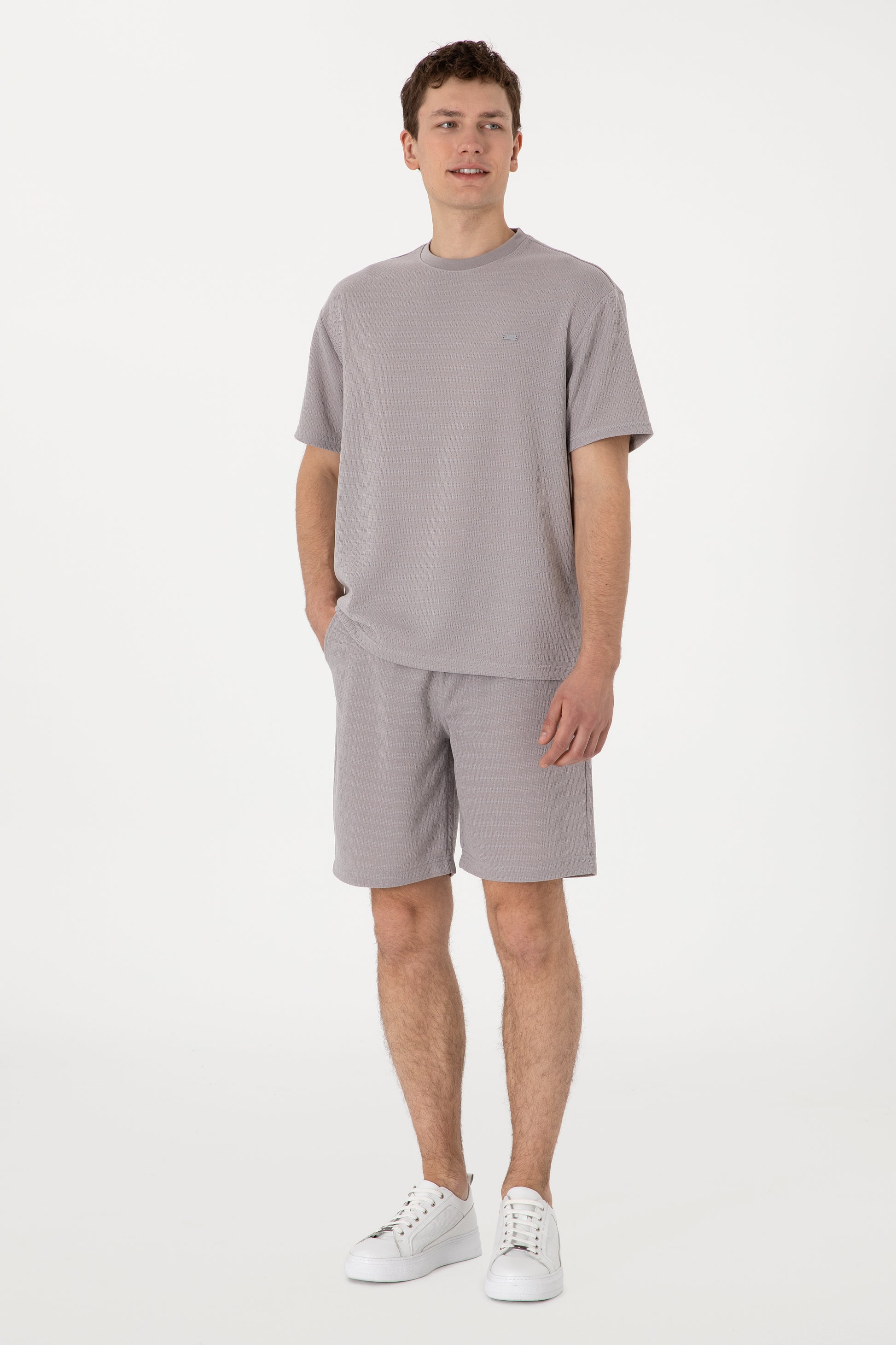 Men's Comfort Fit Crew Neck Dark Grey T-Shirt