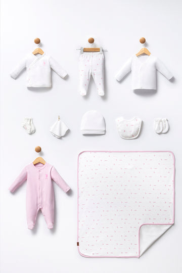 Baby Girl White Hospital Outlet Set of 10