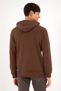 Men's Brown Basic Sweatshirt